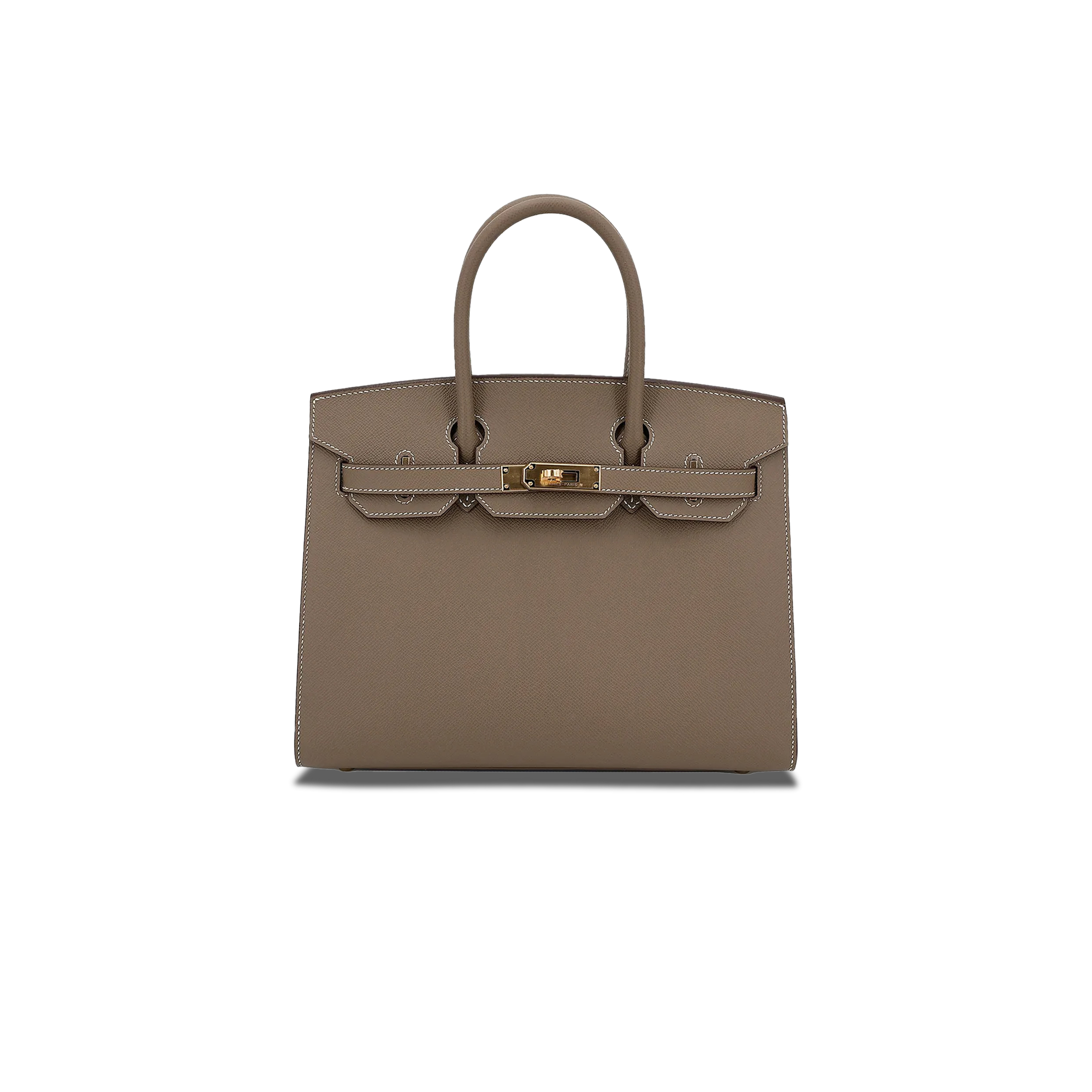 H**mes birkin 30 togo leather elephant grey gold buckle bag bk2518epgpo (30*22*16cm)